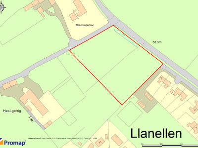 Development land at Llanellen